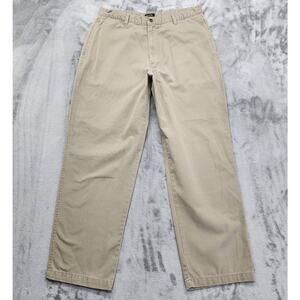 Vintage Dockers Pants Mens W36 L32 Tan Khakis Relaxed Fit Cotton Straight Leg